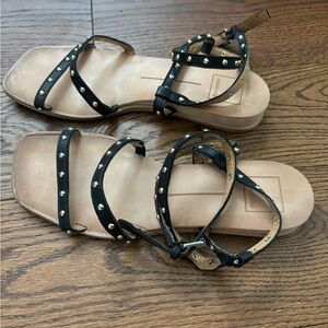Dolce Vita Black Gladiator Sandals with Studded Straps